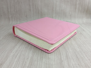 Album Fotografico Classico Personalizzato - Libro per Foto in Pelle Rosa Quadrato