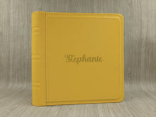 Carica l&#39;immagine nel visualizzatore di Gallery, Personalized Classic Square Photo Album Gold Name by Giovelli Design
