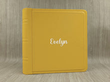 Load image into Gallery viewer, Personalized Classic Square Photo Album White Name by Giovelli Design
