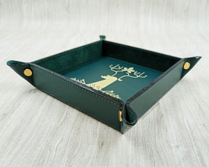 handmade in Italy true leather catchall tray by Giovelli Design