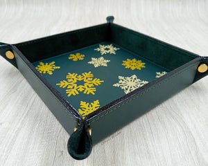 gold termic vynil on a green catchall by Giovelli Design