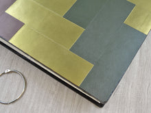 Carica l&#39;immagine nel visualizzatore di Gallery, particular of a patchwork on a leather cover by Giovelli Design
