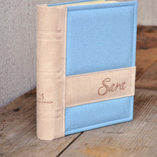 Load image into Gallery viewer, leatherette keepsake album for baby by Giovelli Design
