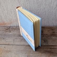 Load image into Gallery viewer, Bespoke Leatherette Baby Photo Album - Light Blue and Beige Baptism Scrapbook
