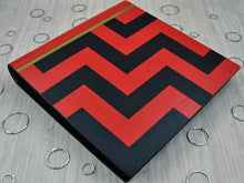 Carica l&#39;immagine nel visualizzatore di Gallery, square red black and gold scrapbook by Giovelli Design
