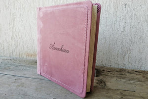 classy pink photo book with name for a girl by Giovelli Design