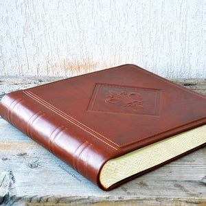 classy italian leather family photo album by Giovelli Design