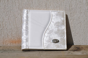 25th or 50th anniversary white photo album by Giovelli Design