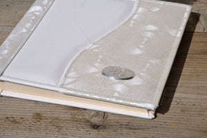 fancy non leather photo album for 25th and 50th anniversary by Giovelli Design