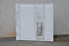 Load image into Gallery viewer, First Communion Photo Album Square White Faux Leather Scrapbook Album by Giovelli Design
