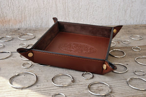 fancy square italian handmade valet tray by giovelli design