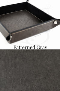 patterned gray catchall tray by Giovelli Design