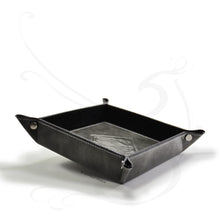 Carica l&#39;immagine nel visualizzatore di Gallery, fancy marbled gray leather valet tray by Giovelli Design
