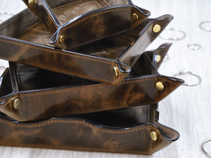 exclusive genuine leather storage trays by Giovelli Design