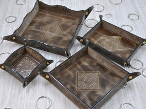 various decorative key trays by Giovelli Design