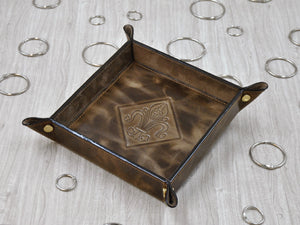 square brown storage tray by Giovelli Design