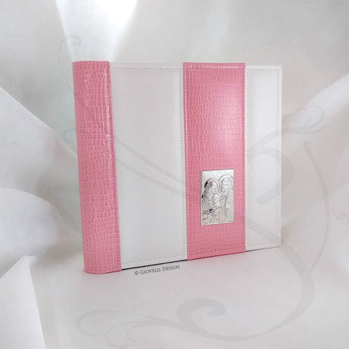 traditional baby girl photo album for christening by Giovelli Design